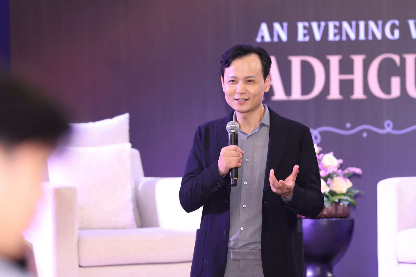 John Wei Zheng delivering the keynote